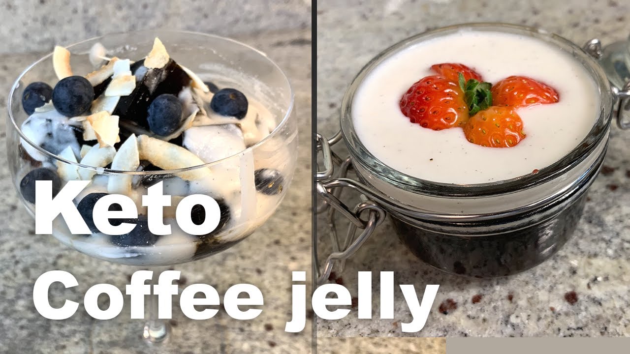 How to make keto vegan coffee jelly YouTube
