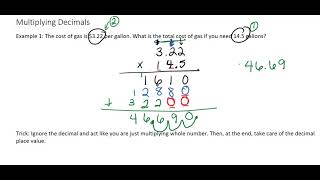Multiplying Decimals