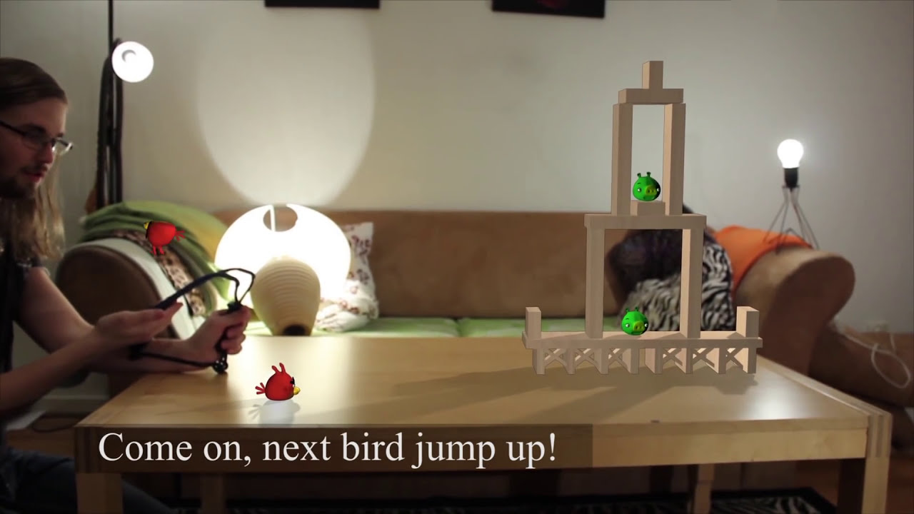 Bild från Angry birds in real life