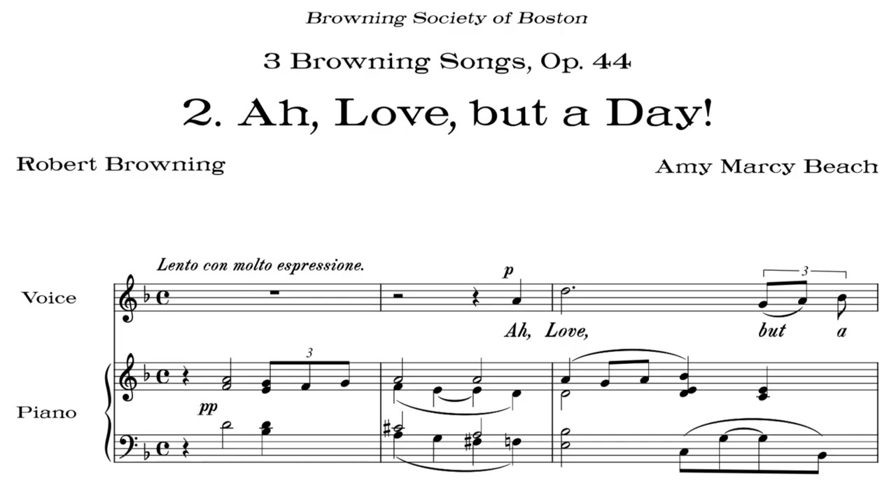 Amy M. C. BEACH | Two songs for voice & piano