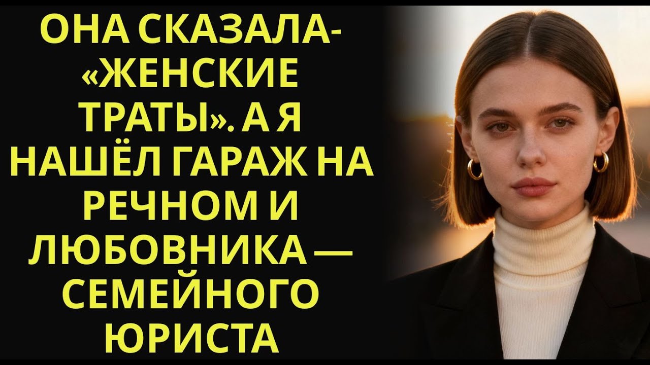 Она сказала  «женские траты»  А я нашёл гараж на Речном и любовника — семейного юриста