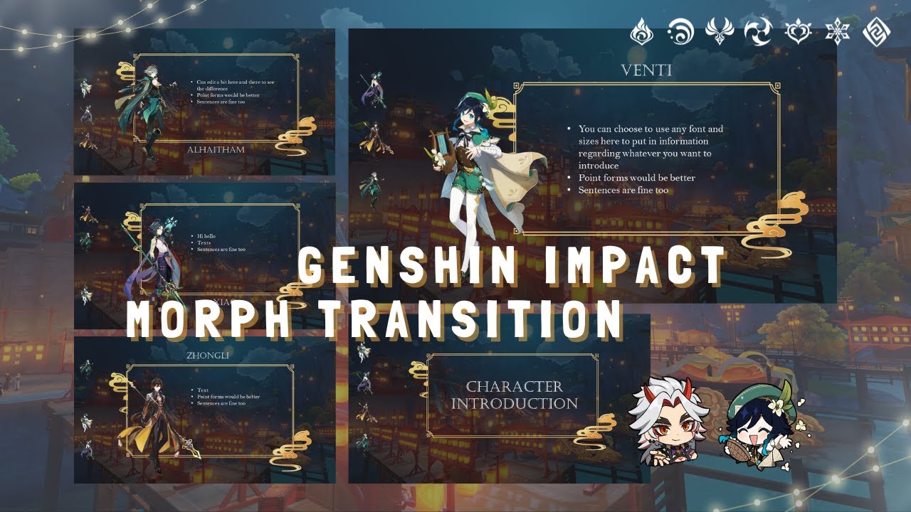 Transitional Characters How I introduce characters using morph transition with a slider ...