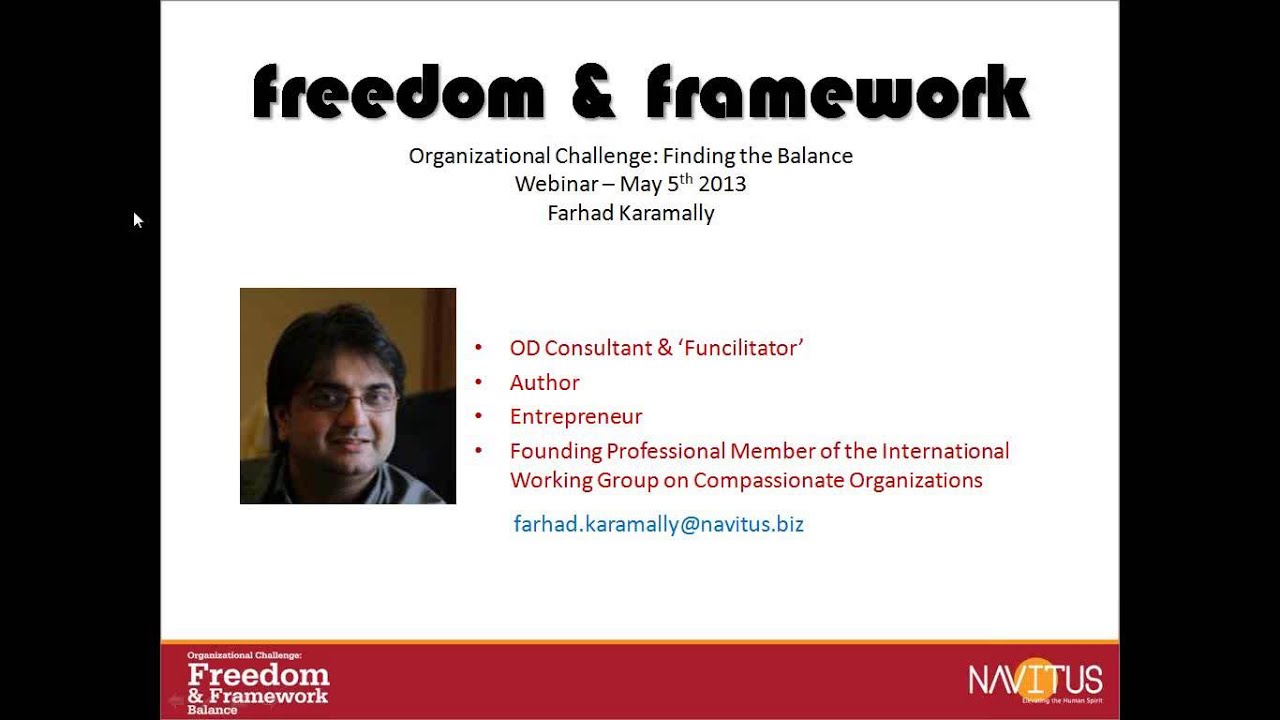 Organizational Challenge: Freedom and Framework Balance | MILE Webinar