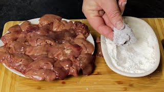 Обвалял Печень В Муке С Крахмалом И Поджарил! Теперь Только Так Делаю! Вкуснющий  Салат За 20 Минут!