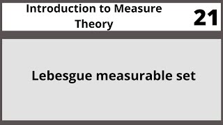 Information Lebesgue outer measure| Measure and Theory in Hindi Urdu MTH426 LECTURE 21 Update