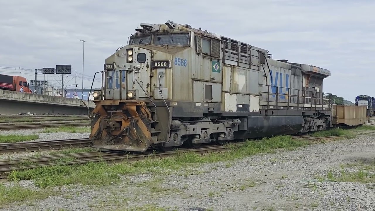 Manobras no pátio de PCZ margem esquerda do porto de Santos (Participação Gabriel Baldi)