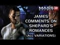 Mass Effect 3 Citadel DLC: James comments on Shepard's romances
