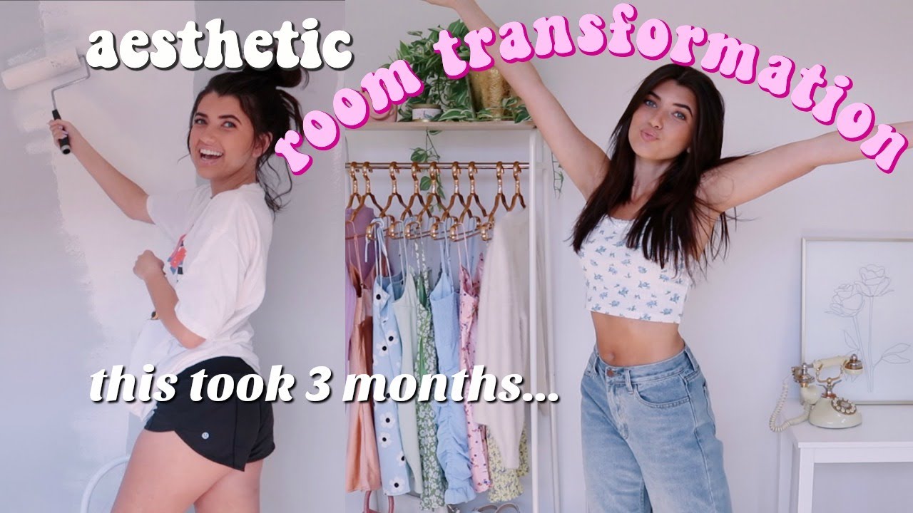 aesthetic room transformation / pinterest inspired room makeover 2020