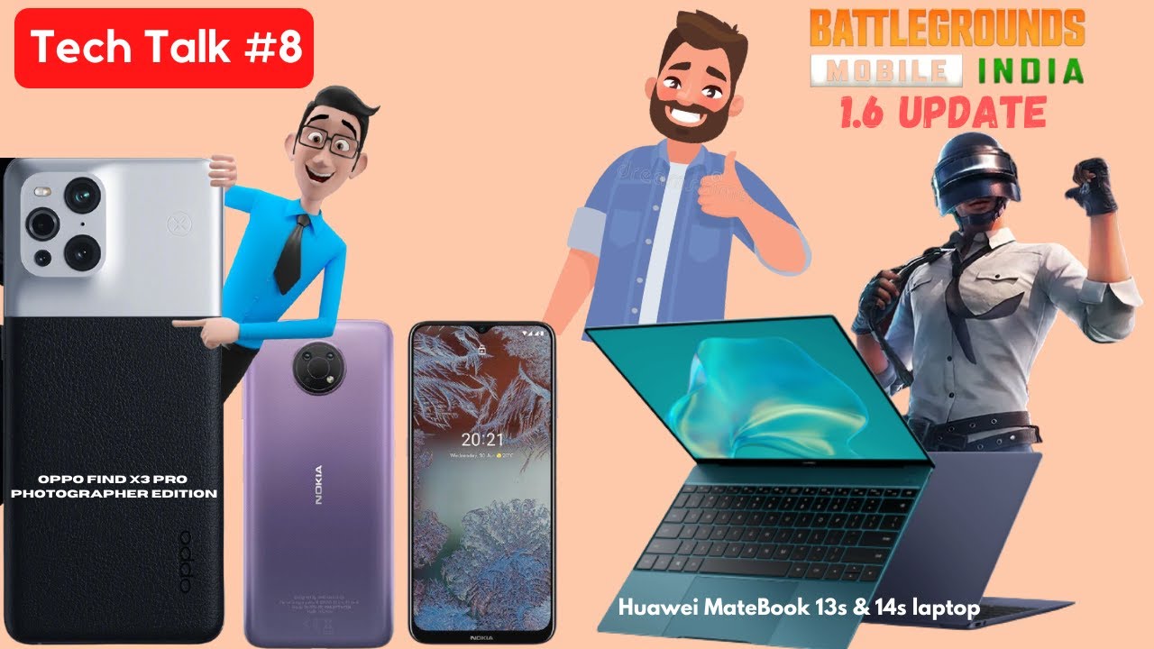Teck Talk #8 Xiaomi Smart Glasses, BGMI Update 1.6😍, Huawei MateBook 13s & 14s, Nokia G10 Launched🔥.