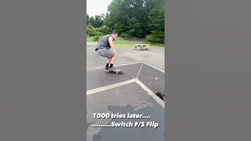 1000s tries later…Switch Frontside Flip #shorts