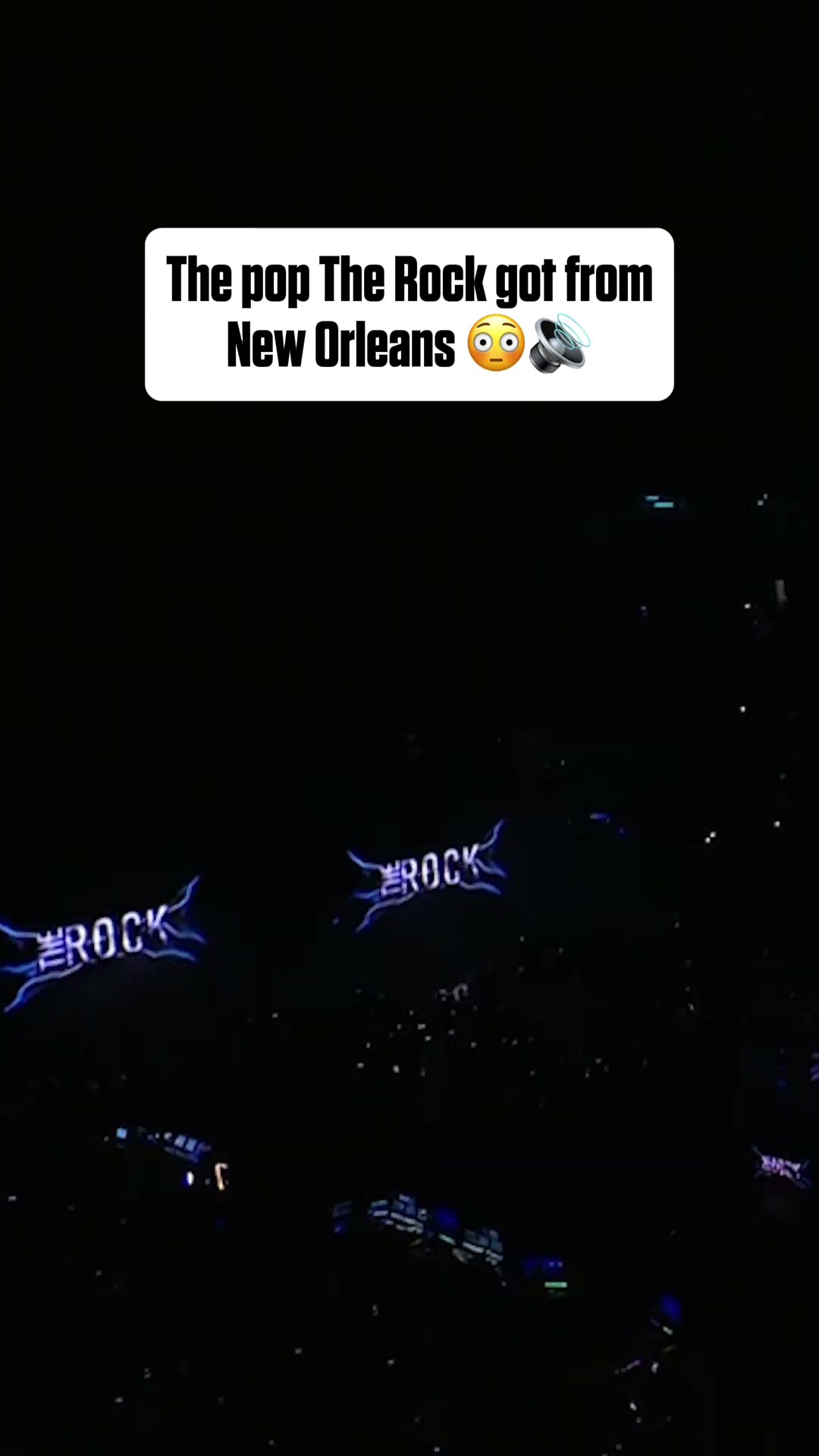 The crowd got LOUD for The Rock ? (via WWE)