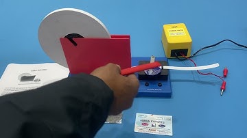 how to fit and use working E ticker tape timer with tape settings by Abron Exports abron01@gmail.com