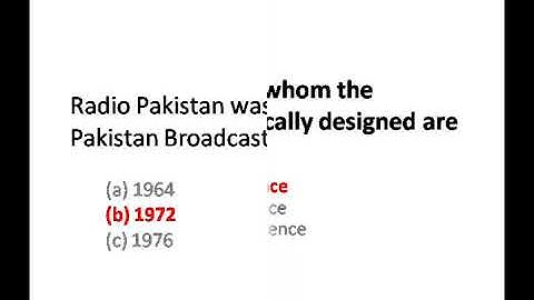 Journalism Solved  MCQs  past CSS paper
