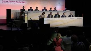 Historic day: you are witnessing the last ever Shell AGM!”