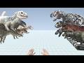 FPS Avatar Rescues T-REX Evolution vs Indominus Rex Team | ARBS