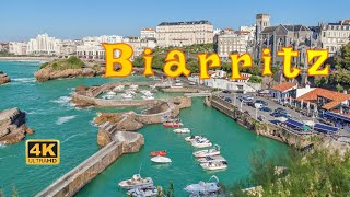 Biarritz, France 🇲🇫 Walking Tour | An Elegant Seaside Town | 4K 60 fps
