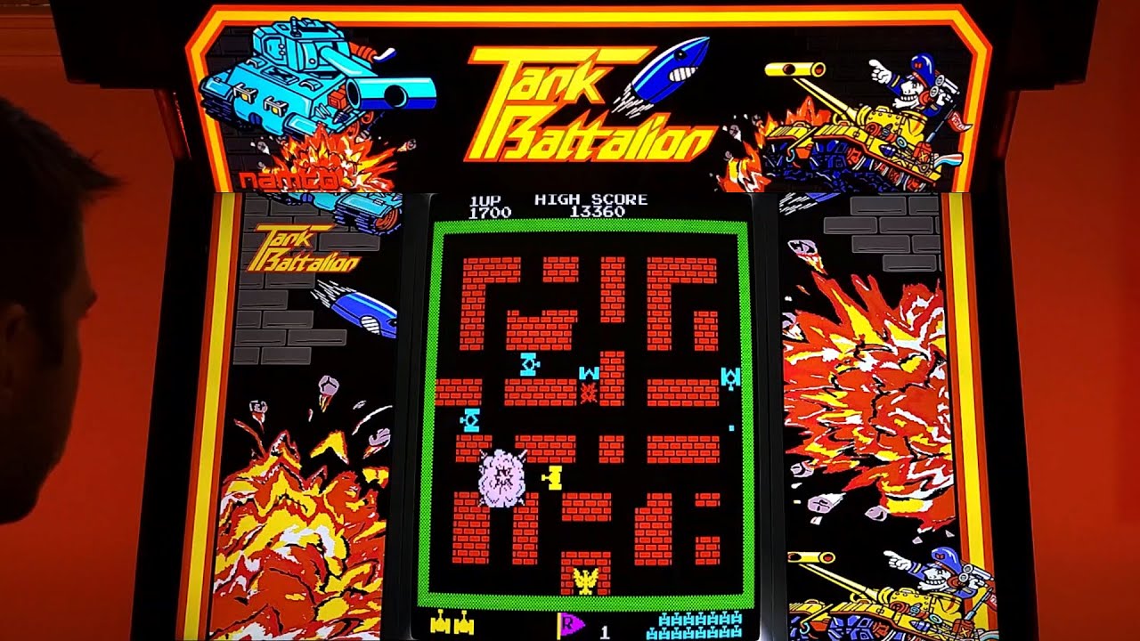 Tank Battalion Arcade MAME Gameplay w/ Hypermarquee YouTube