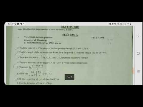JUNIOR INTER MATHS
