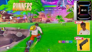 iPad Pro M5 120 FPS Fortnite Mobile Gameplay *Slayer Juice WRLD Skin High Kills Fortnite Chapter 7*