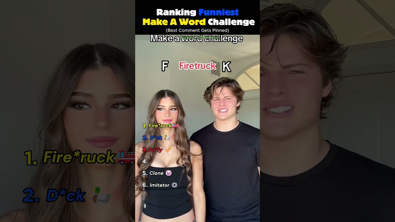 Ranking Funniest Make A Word Challenge 💀