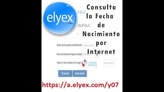 Consulta la Fecha de Nacimiento por Internet