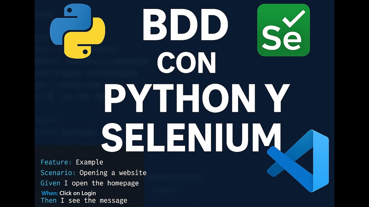 Python y Selenium - Automatizando con BDD + Python + Selenium - YouTube