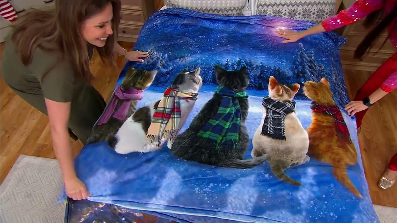 Berkshire Blanket 60x70 Holiday Printed Throw on QVC YouTube