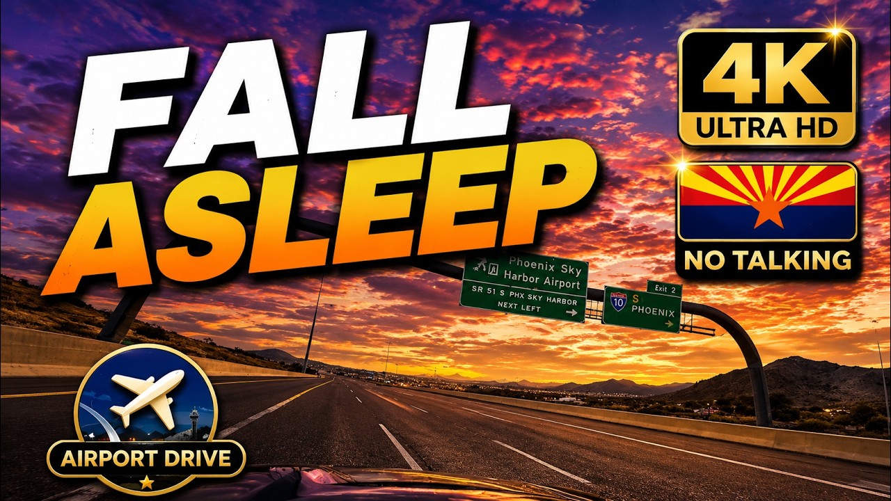 Deer Valley to Phoenix Airport | 4K ASMR Driving | No Talk - YouTube