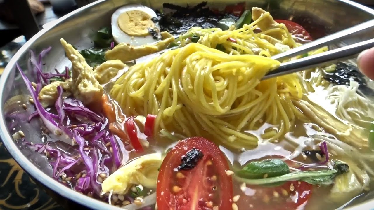 Korean Cold Chicken Noodle Soup Korean Street Food YouTube