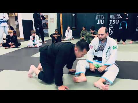 Sim Go Demonstrates Top Spin to Back Take #jiujitsu #simgo #diamondbackbjj #friscotx