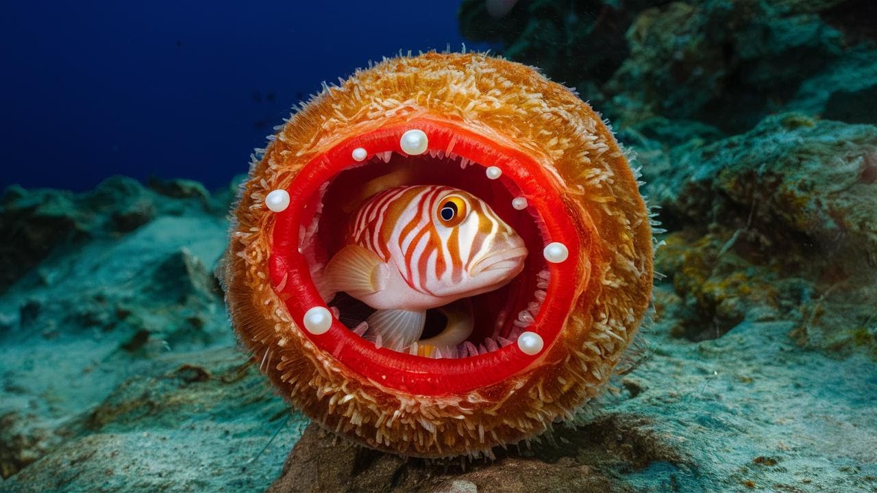 Shocking Video: Pearlfish Invade and Take Over Sea Cucumbers