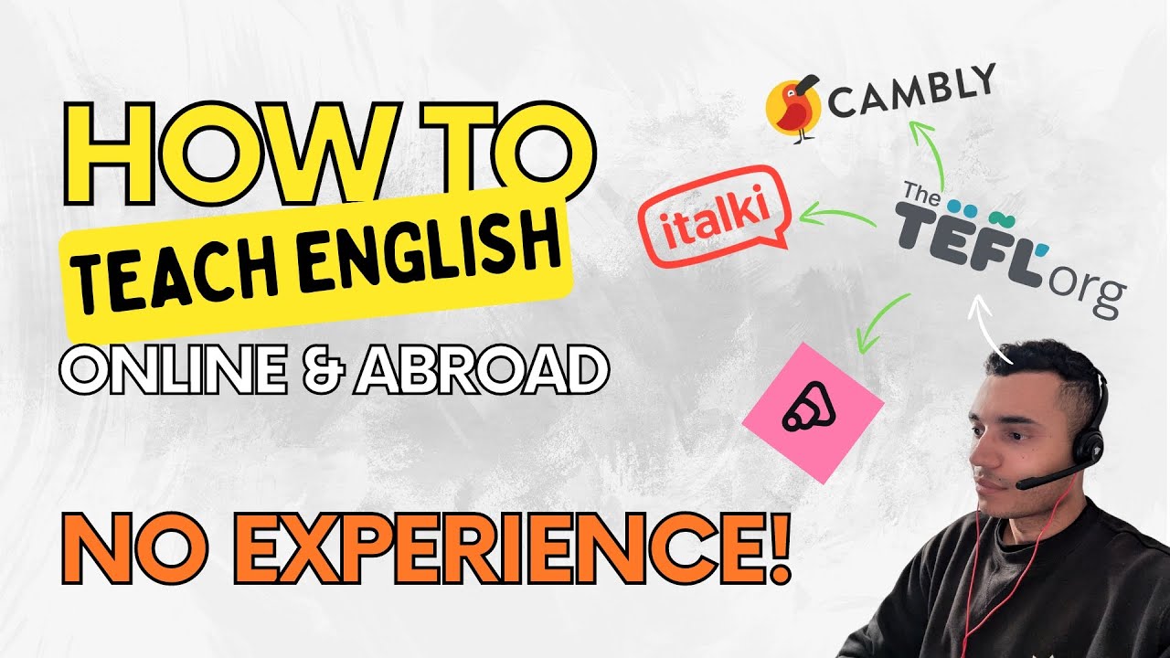 How To Start Teaching English Online & Abroad with No Qualifications! 🧑 ...