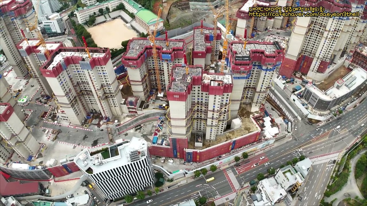 대연디아이엘 공사 현장 드론 영상 2025년 09월 14일