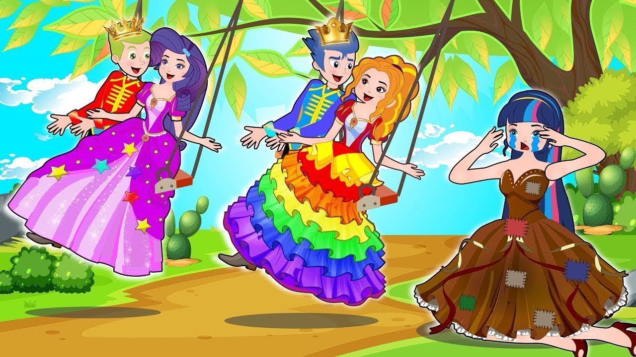 ⁣Princess Fashion Dress Design Result with Friends - Hilarious Cartoon Animation