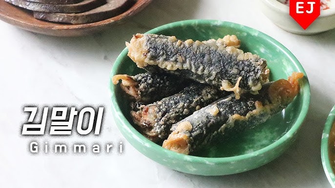 Noodles + Seaweed + fried?! 🤤 #koreanfood #koreansnacks #Gimmari #김말이, korean snacks