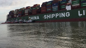 Live : refloating attempt CSCL Jupiter