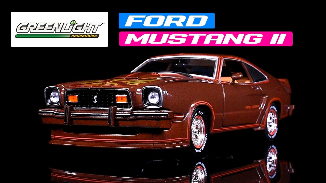 1978 Ford Mustang II King Cobra Dark Brown Metallic 1/18 Diecast Model Car by Greenlight