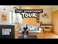 Tiny Apartment TOUR - I custom-built EVERYTHING for maximum storage efficiency