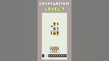 Level 7 - Cryptarithm: android game math  #cryptarithm