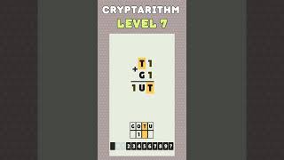 Level 7 - Cryptarithm: android game math  #cryptarithm