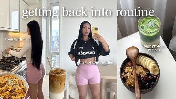 getting back into my fitness routine 🌱 what I eat, high protein meals + how I stay consistent!