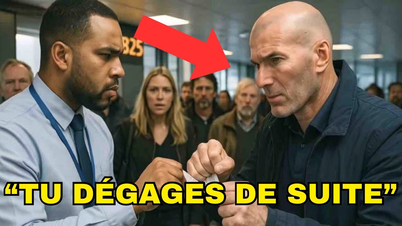 Un Agent d'Embarquement Déchire le Billet de Zidane - Sans Savoir qui il est ...