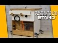 How To Make A Table Saw Stand  for the Homemade table saw / Plans Available