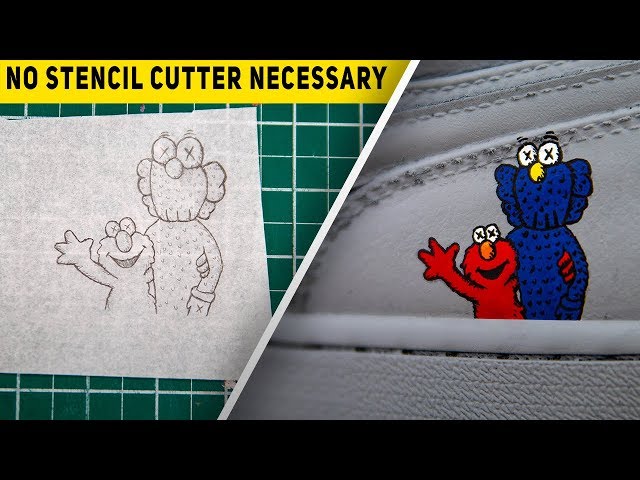 ELMO VINYL STENCIL FOR CUSTOM SHOES SNEAKERS AND SMALL PROJECTS