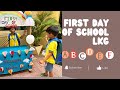 First day of school  lkg  nilan vihaan twins