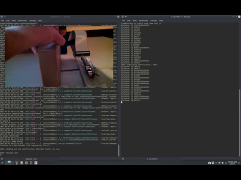 Raspberry Pi HC-SR04 SMS notification via Spring Mqtt Twilio