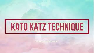 Kato-Katz Technique