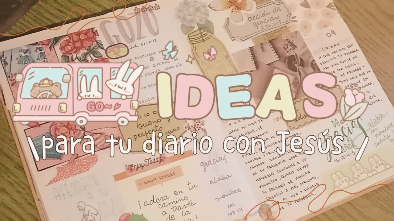 🌸 ideas que puedes incluir en tu diario con Jesús🌸