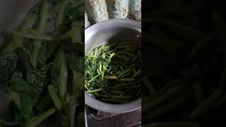 Healthy Boiled Pui Shaak Recipe | Malabar Spinach Simple Cooking🥗 Healthy Green 🍀