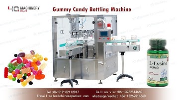 250cc bottling machine for gummy candy|rotary bottle weigher and filling system
